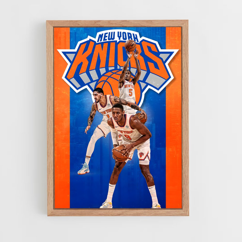 new-york-knicks-18 cadre Bois clair