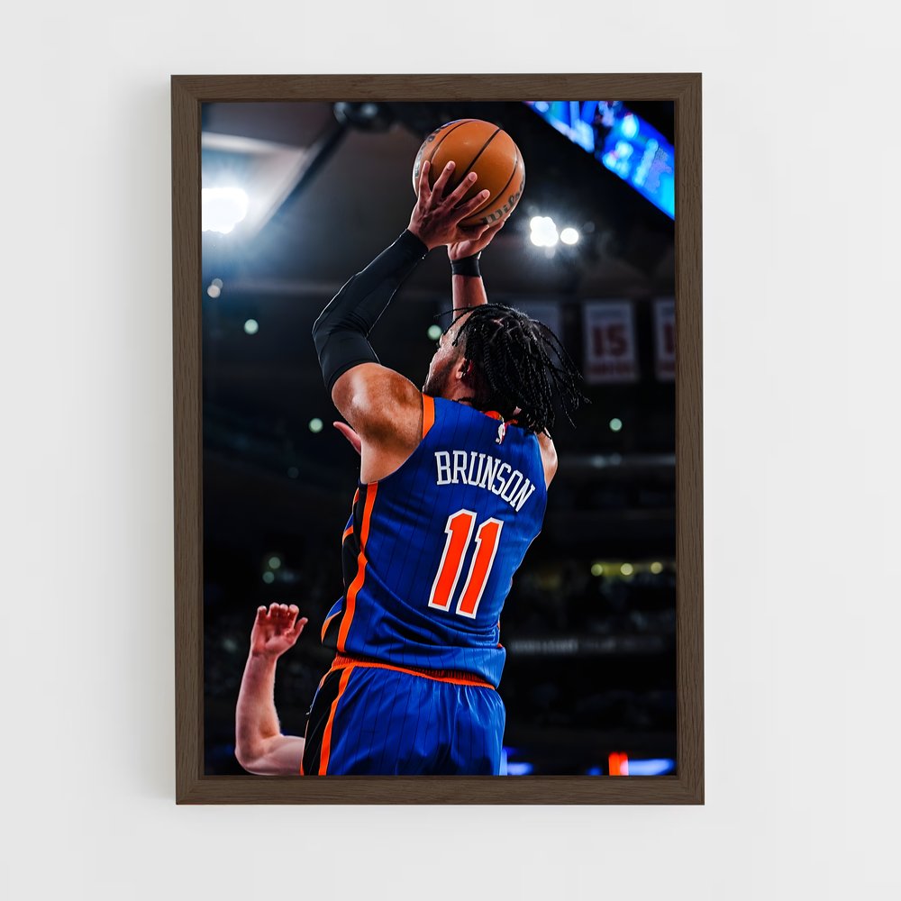 new-york-knicks-2 cadre Bois foncé