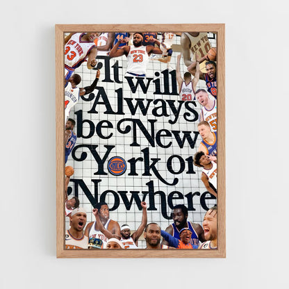 new-york-knicks-8 cadre Bois clair