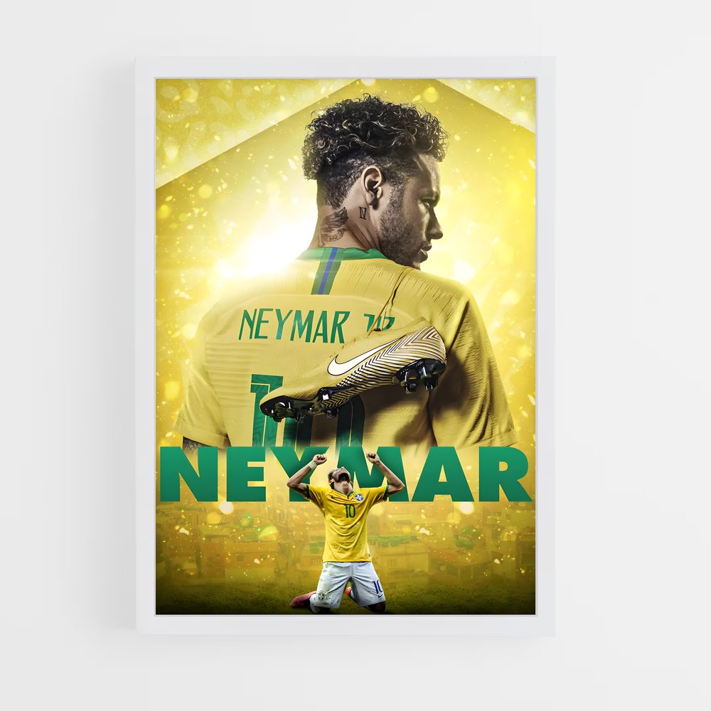 neymar-4 cadre Blanc
