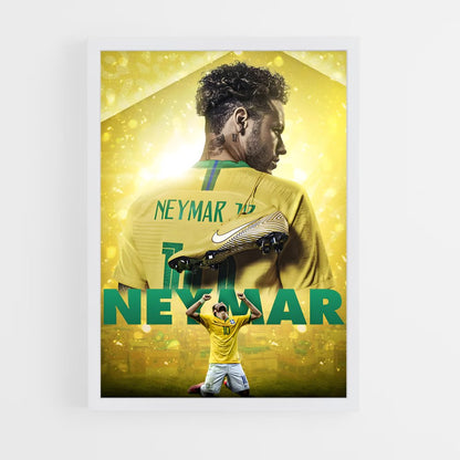 neymar-4 cadre Blanc