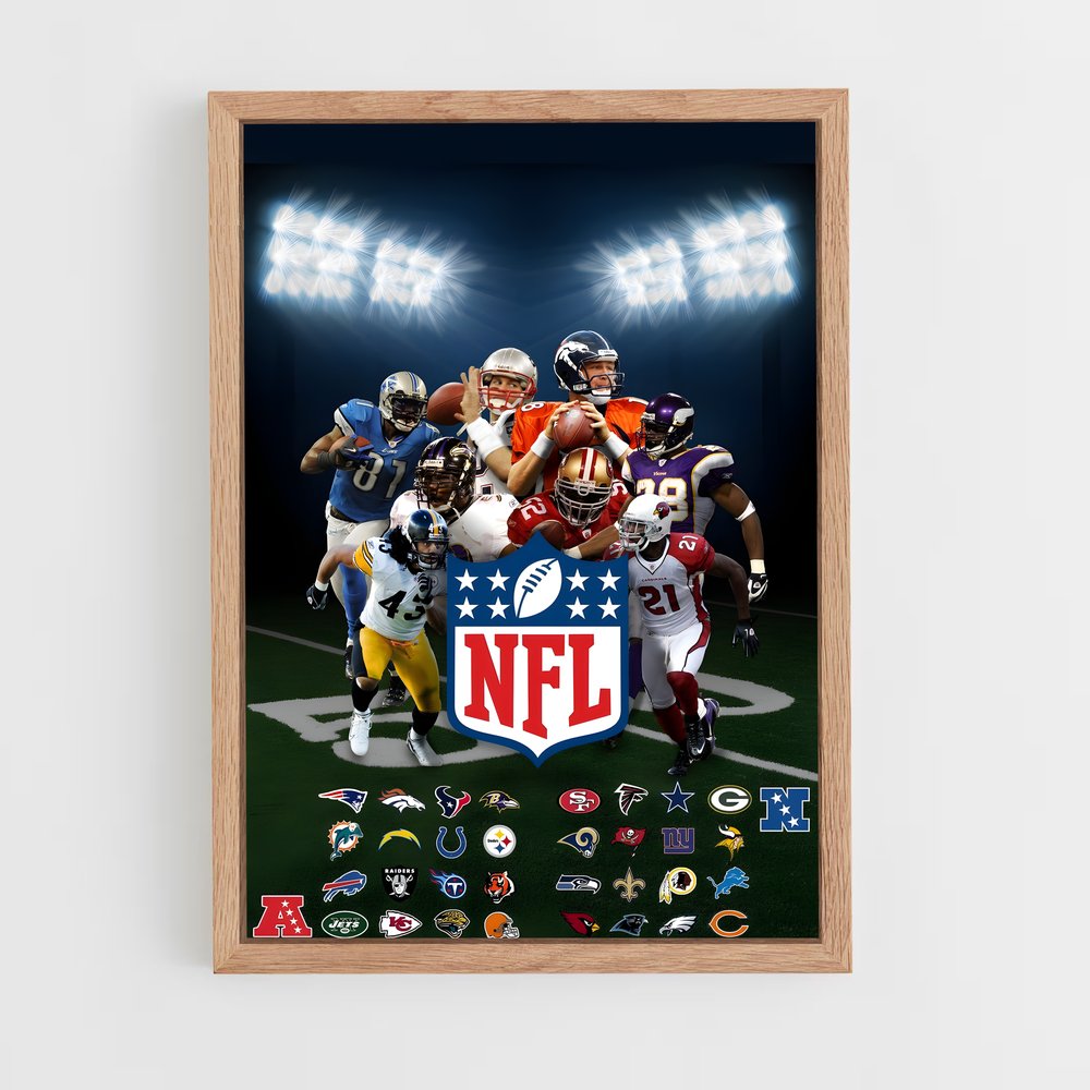 nfl-3 cadre Bois clair