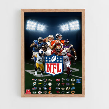 nfl-3 cadre Bois clair