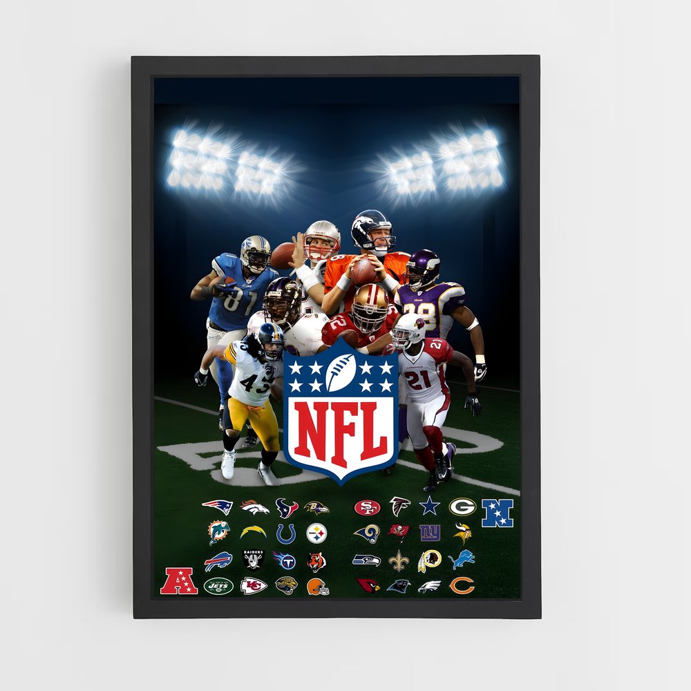 nfl-3 cadre Noir