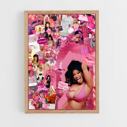 nicky-minaj-3 cadre Bois clair