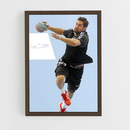 nikola-karabatic-2 cadre Bois foncé