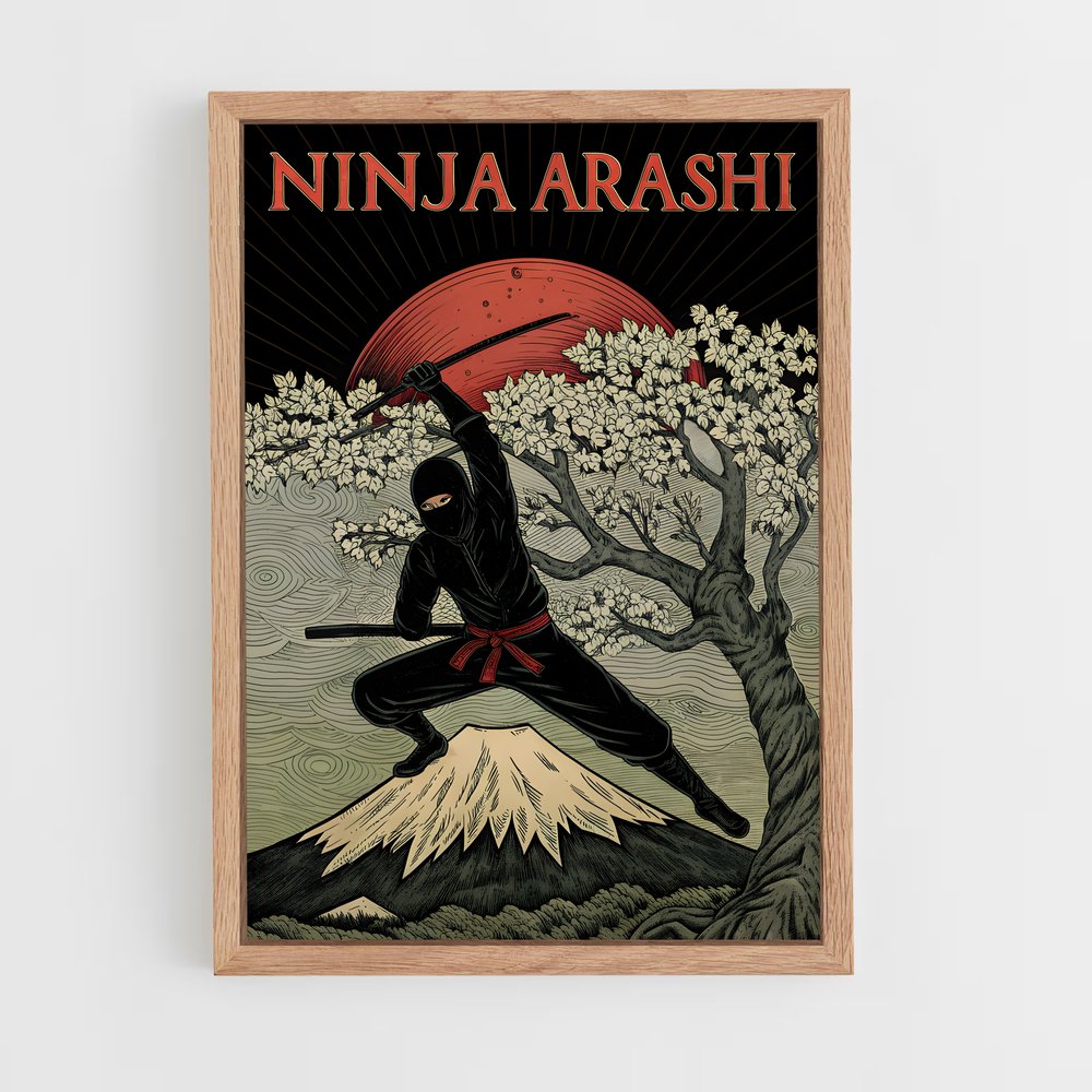 ninja-10 cadre Bois clair