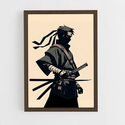 ninja-8 cadre Bois foncé