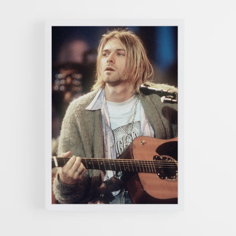 Kurt Cobain Guitar Poster