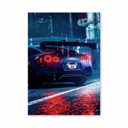 Poster Nissan GTR Neon