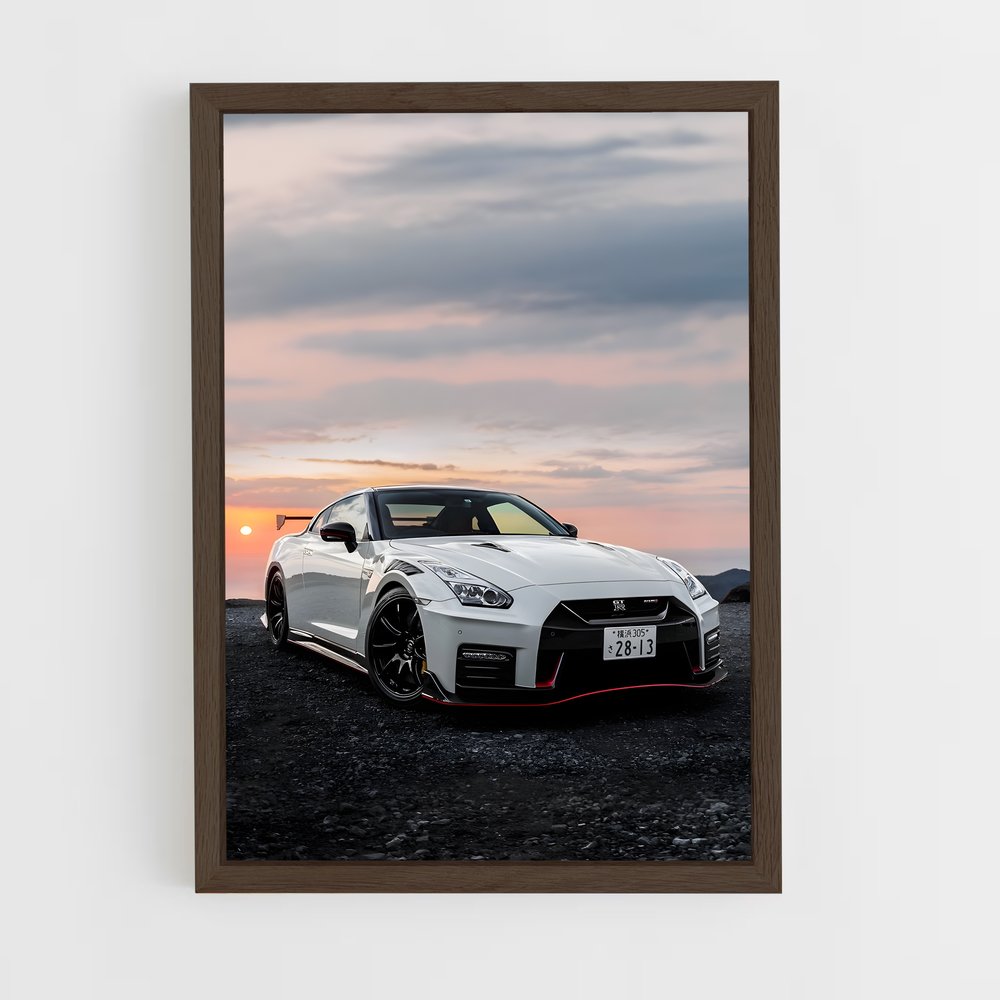 nissan-3 cadre Bois foncé