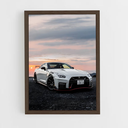 nissan-3 cadre Bois foncé