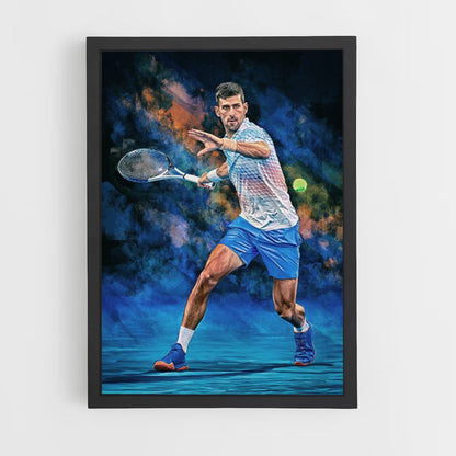 Novak Djokovic Tennis Poster