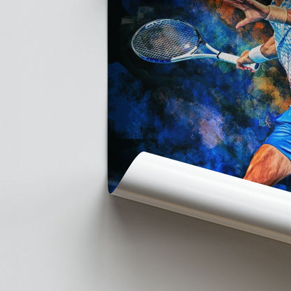 Novak Djokovic Tennis Poster