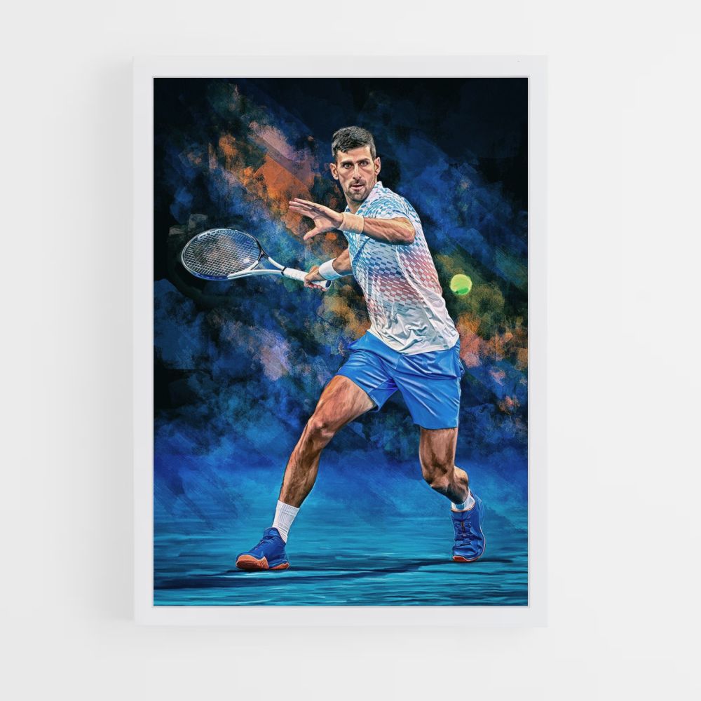 Novak Djokovic Tennis Poster