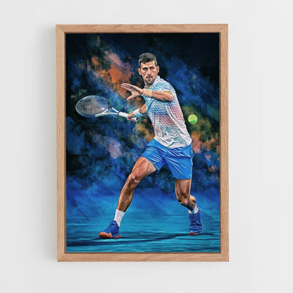 Novak Djokovic Tennis Poster