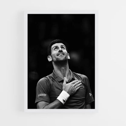 Affiche Djokovic Zwart en Wit