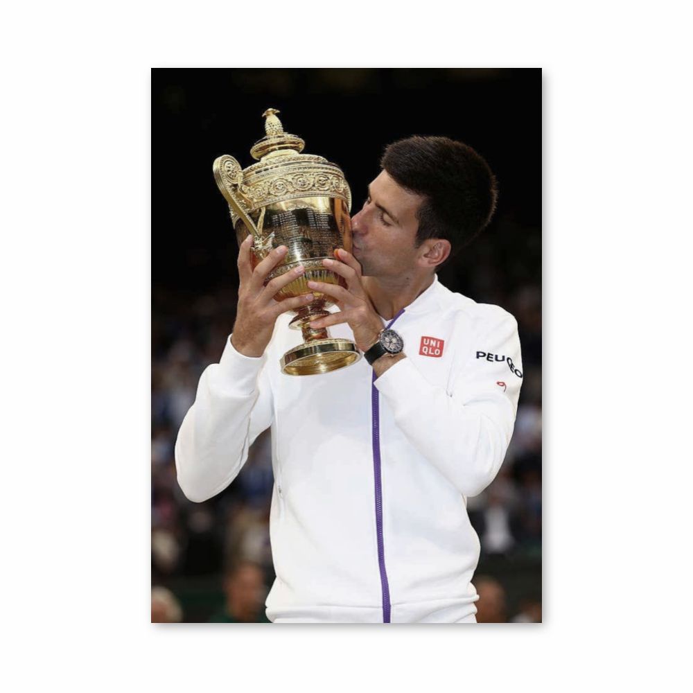 Affiche overwinning Novak Djokovic