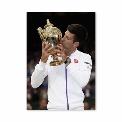 Affiche overwinning Novak Djokovic