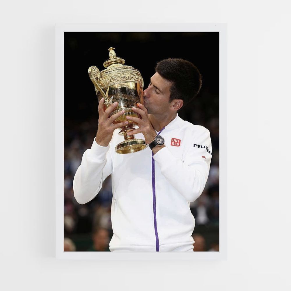 Affiche overwinning Novak Djokovic