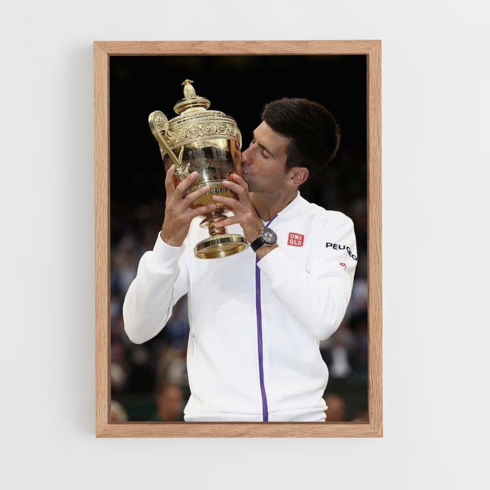 Affiche overwinning Novak Djokovic