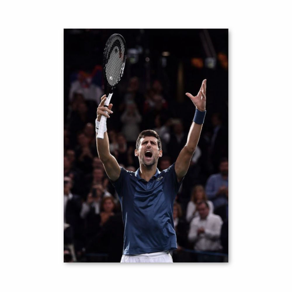 Djokovic Tennis Poster