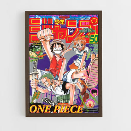 one-piece-1 cadre Bois foncé