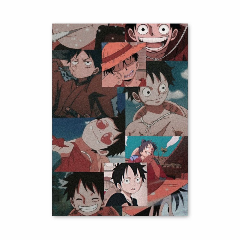 Luffy Collage Poster