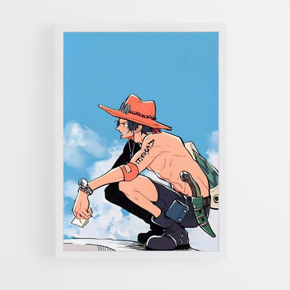 one-piece-14 cadre Blanc