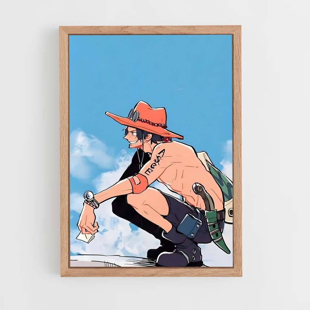 one-piece-14 cadre Bois clair