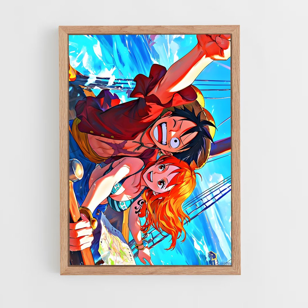 one-piece-19 cadre Bois clair
