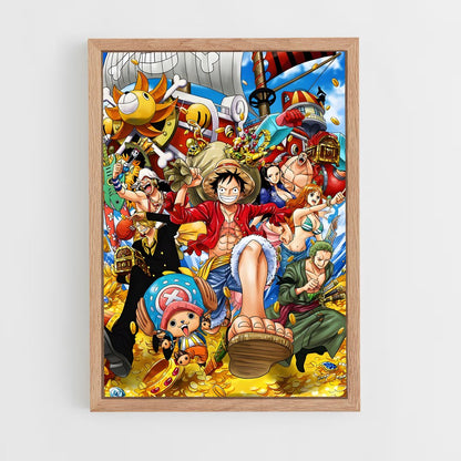 one-piece-6 cadre Bois clair