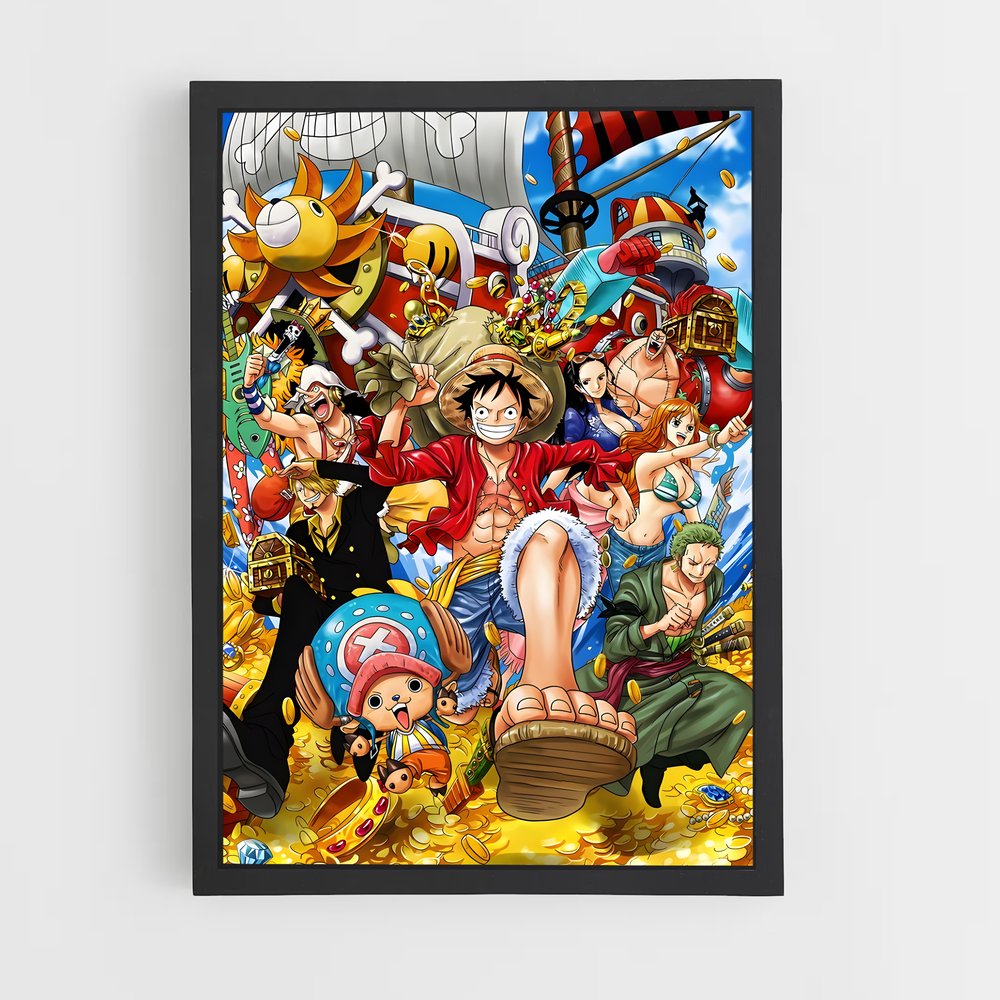 one-piece-6 cadre Noir