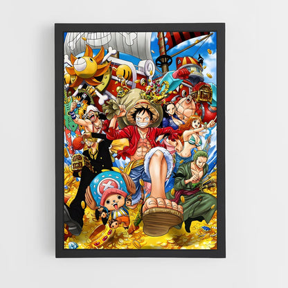one-piece-6 cadre Noir