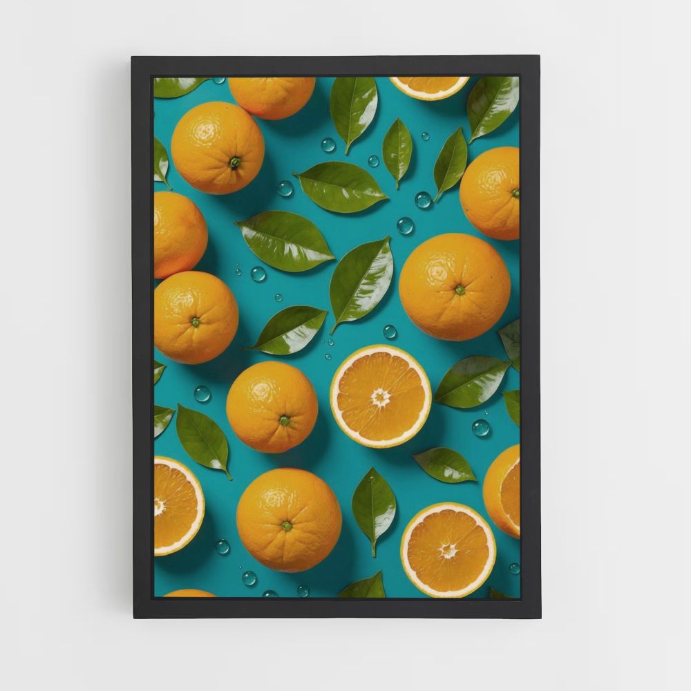 Orange Blue Poster