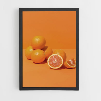 Oranje minimalistische poster