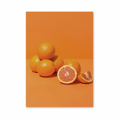 Oranje minimalistische poster