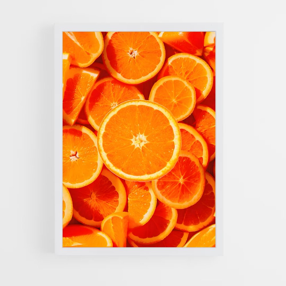 orange-3 cadre Blanc
