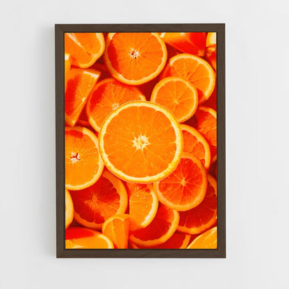 orange-3 cadre Bois foncé