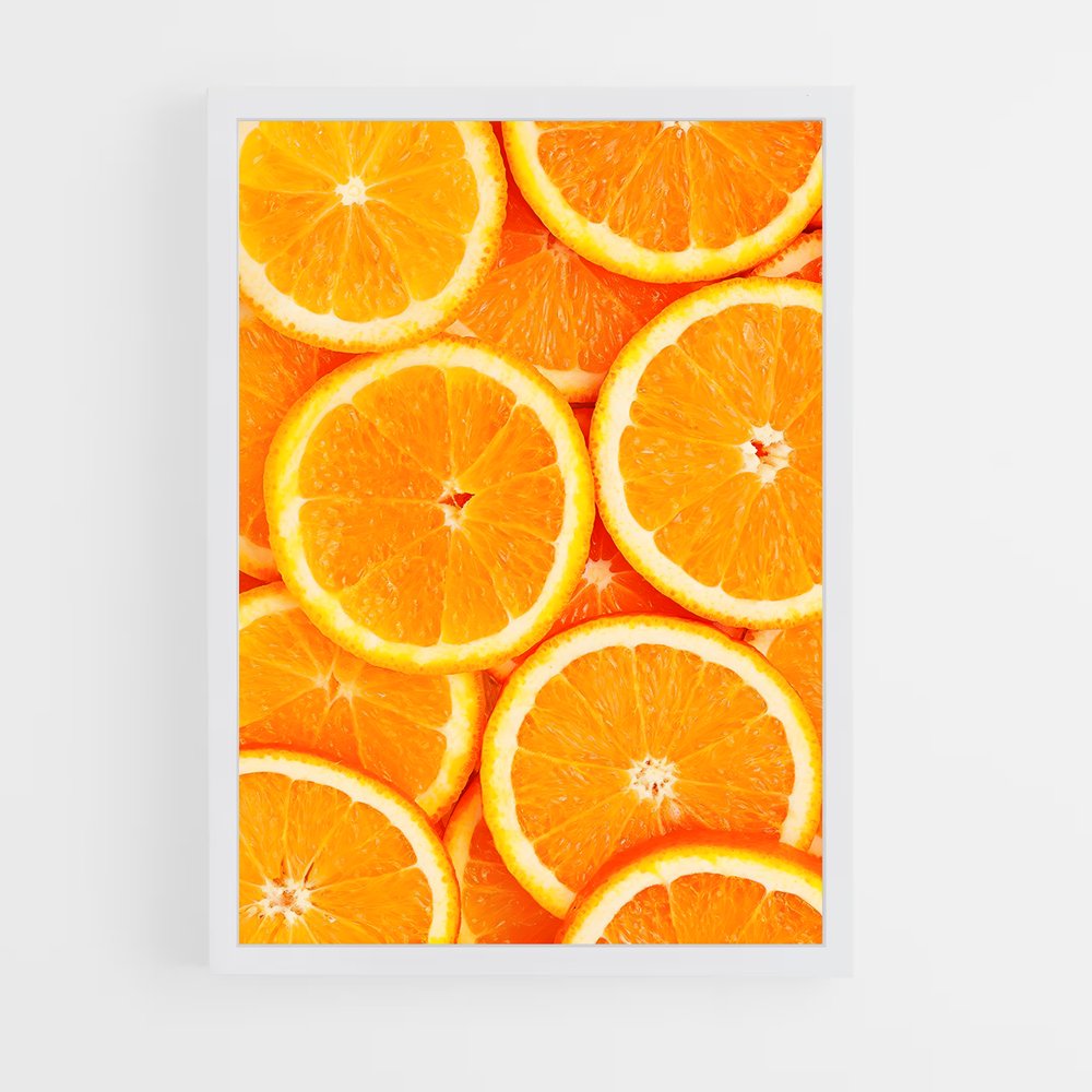 orange-5 cadre Blanc