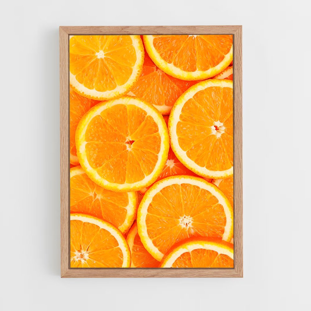 orange-5 cadre Bois clair