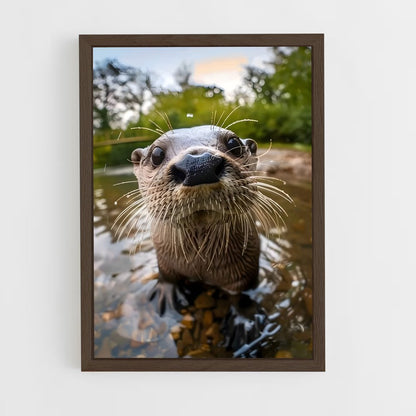 otter-4 cadre Bois foncé