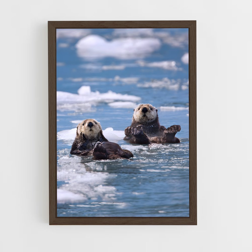 otter-6 cadre Bois foncé