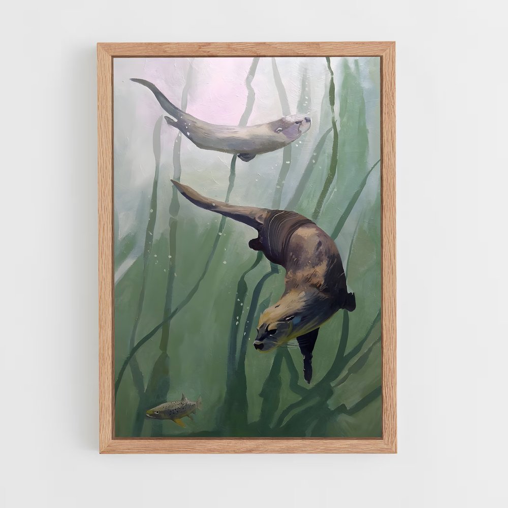 otter-7 cadre Bois clair