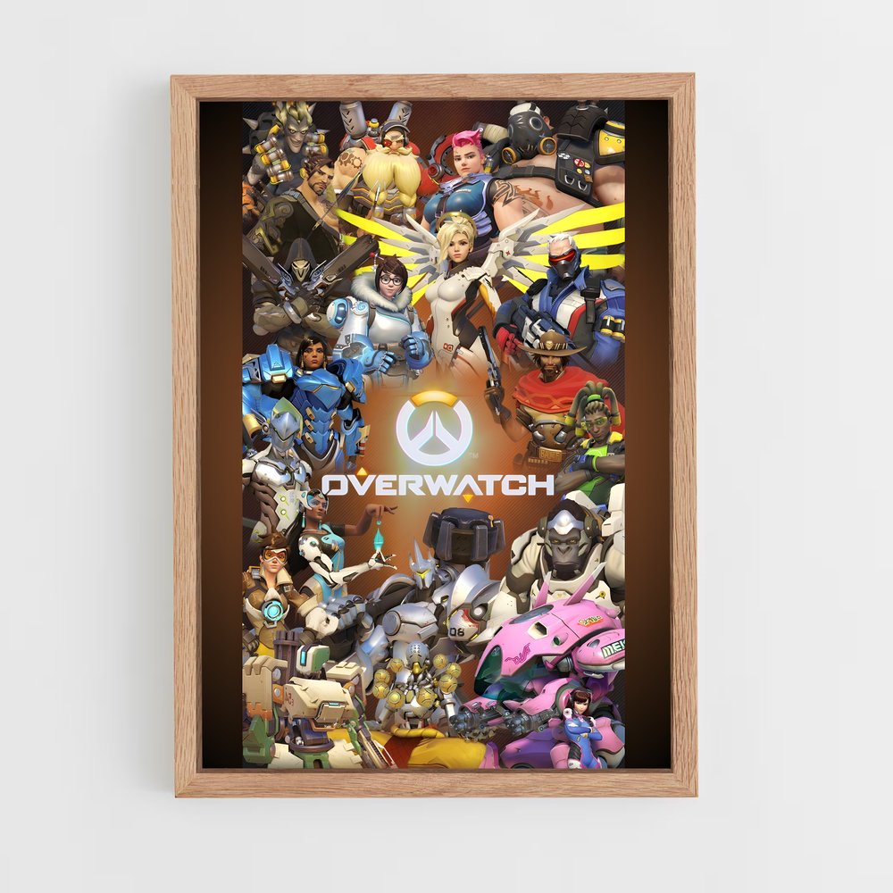overwatch-13 cadre Bois clair