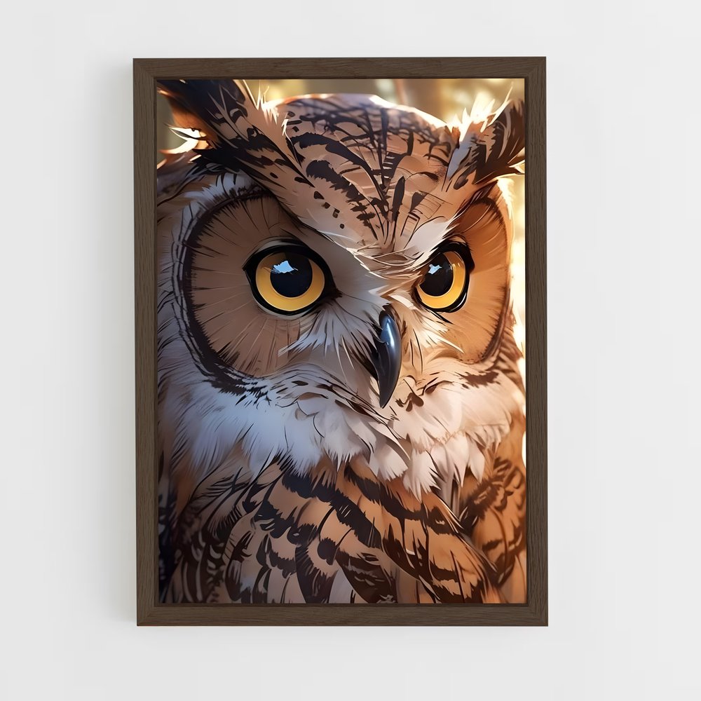 owl-10 cadre Bois foncé