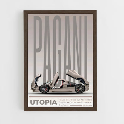 pagani-12 cadre Bois foncé