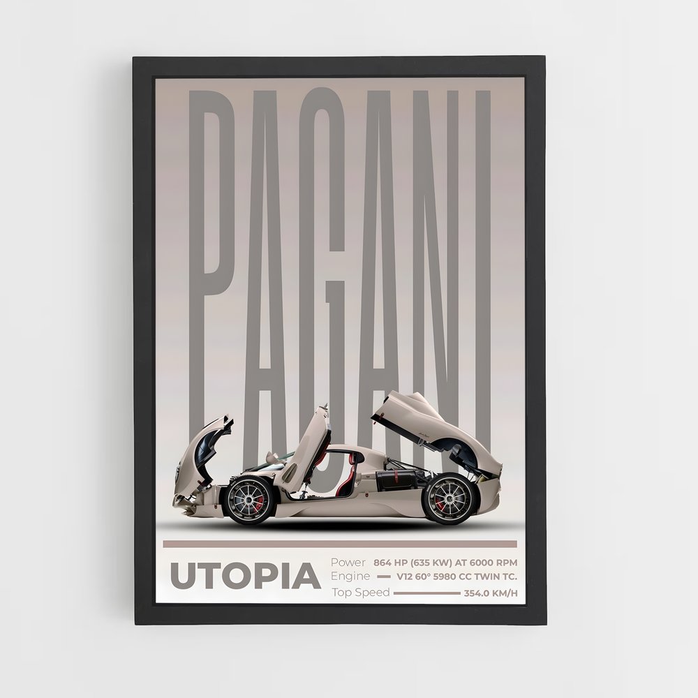 pagani-12 cadre Noir