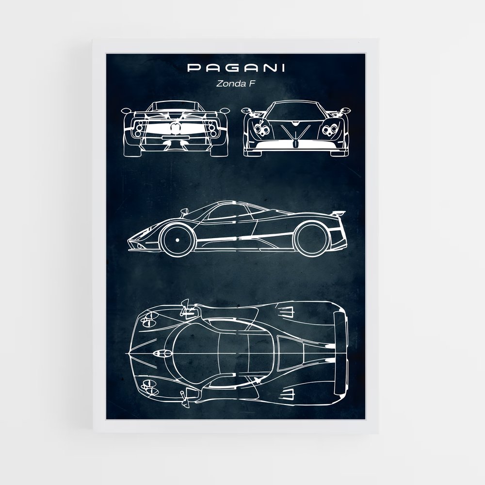 pagani-14 cadre Blanc