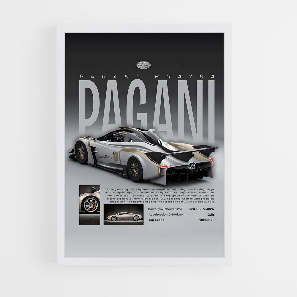 pagani-5 cadre Blanc